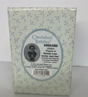Cherished Teddies 4004386, Elaine, European Exclusive, Bear Figurine, Rare
