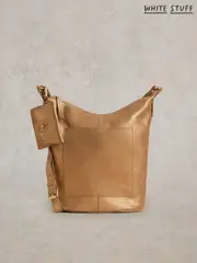 White Stuff Metallic Fern Leather Cross-Body Bag (E75407) | $150