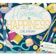 Lang 2025 Calendar Handmade Happiness Calender Fits Wall Frame