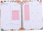 KALLORY A5 Weekly Planning Notepad English Vocabulary Book Appointment Planner Schedule Notepad Time Management