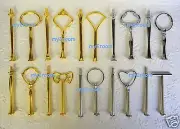 5 x 2 tier Cake Stand Plate Handles Fittings Gold Silver Crown Clover Oval HEAVY