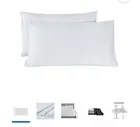 Mainstays Super Soft Brushed Microfiber Pillowcase Set, King, Arctic White, 2...