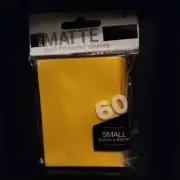 Ultra Pro 60 YELLOW PRO-MATTE Small Deck Protector Card Sleeves Vanguard Yugioh