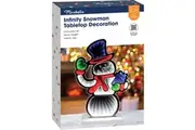Mirabella Christmas 30cm LED Infinity Tabletop Decoration Snowman each