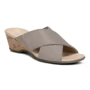 Vionic Leticia Wedge Sandal - Aluminium Lizard