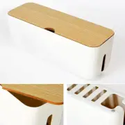 Plastic Wire Box Power Line Case Cable Tidy Storage Household Office Organizer