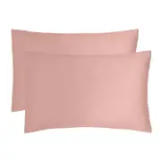 Bambury Satin Pillowcase Pair - Rose Pink
