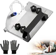 Angle Grinder Stand, Tile 45° Chamfer Cutting Angle Grinder Holder Adjustable Angle Grinder Bracket 45 Degree Tile Chamfering Tool for 100-Type Angle Grinder (with Gloves)