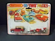 Matchbox Superfast Twin Pack TP-9 Field Car & Racing Car on Trailer, New in Pack