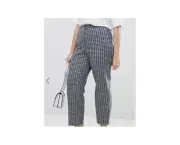 ASOS Unique21 Hero Tailored Check Trousers Size US 16 NWT