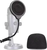 Yeti Nano Mic Pop Filter with Foam Winscreen - 4 Inch 3 Layers Wind Pop Screen M