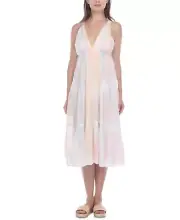 Raviya SHERBERT TIE-DYE Tiered MIDI Dress Swim Coverup, US Large