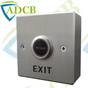 Touch Free Sensor Exit Button Aluminium No Touch LED Indicator Surface Mount