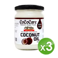 在飛比找momo購物網優惠-【CoCoCare】100%冷壓初榨椰子油(500mlX3入