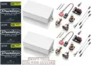 EMG 81 + 85 WHITE ACTIVE HUMBUCKER PICKUP SET SHORT SHAFT POTS ( 3 STRING SETS)