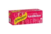 Schweppes Traditional Raspberry Soft Drink Cans Multipack 375ml x 10 Pack