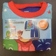 PJ Masks PAJAMA SET 4T Girls Boys 2 PIECE Owlette Gekko Super Heros Flannel New