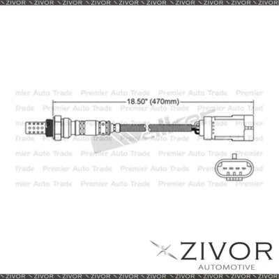 Pre-Cat. Oxygen Sensor For Renault Clio 1.4 K4J 710 4 Cyl * By ZIVOR * (for: Renault)
