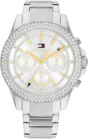 [Tommy Hilfiger] Women's Haven 1782677 Quartz Watch, Silver, 38 mm Case Diameter