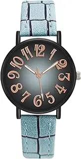 [Opvonxeh] Korean Style Simple Casual Ladies Watch, Casual Korean Style Ladies Wrist Watch, Minimalist Korean Style Ladies Wrist Watch With Large Dial And Leather Band – Casual Dress Watch For Small Wrists
