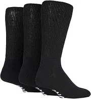 IOMI FOOTNURSE | Cushion Foot Diabetic Socks | 3 Pairs | Extra Wide, Non-Binding/Non-Elastic