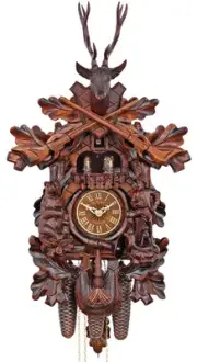 HerrZeit by Adolf Herr Cuckoo Clock - The Bear Hunter hands.. AH 574/1 8TMT NEW