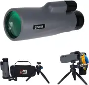 12x56 High Power Monoculars for Adluts,Tripod Travel Bag with Smartphone Adapter