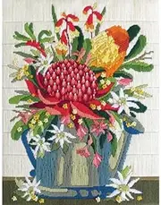 Country Threads Long Stitch Kit Wildflowers Inc Threads