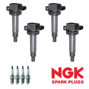 Ignition Coil & NGK Spark Plug for 2000-2017 Toyota Prius Yaris Echo 1.5L UF316 (for: Toyota)
