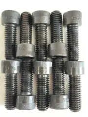 7/16-14 X 1-1/4" SOCKET HEAD CAP SCREWS BLACK HEAT TREATED ALLOY STEEL - 10 PCS