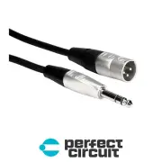 Hosa HSX-001.5 REAN 1/4" TRS to XLRM - 1.5FT CABLE - NEW - PERFECT CIRCUIT