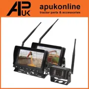 Wireless Digital Reversing Camera System 2 7'' LCD Monitors & Camera Telehandler