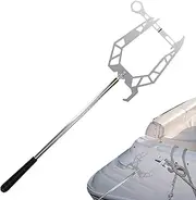 Lmyit U Type Boat Hook | Mooring Rope Dock Hook Boat Threader | U Shaped Telescoping Automatic Multi-Purpose Ship Grabber Retriever for Pickup Pontoon