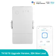 SONOFF TH Origin 16A/20A WiFi Smart Switch Temperature Humidity Monitoring Switch Smart Home work with eWeLink Alexa Goo