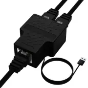 Ethernet Splitter 1 to 2 Port RJ45 Network Cable Splitter, 100Mbps Internet S...