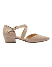 [Easy Steps] Renee Heeled Shoes in Blush Leather