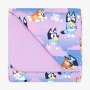Little Sleepies Bluey Purple Sleepytime Large Cloud Bamboo Blanket NEW