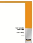Case 1500, 1800, 2000 Cruz Crane Parts Catalog Manual Exploded Diagrams Book