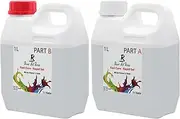 River Art Resin High Performance Epoxy Art Resin, 2L Set, 1:1 Ratio, Rapid Set