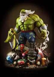 Hulk Maestro Resin Sculpture Statue Model Kit Avengers Unpainted/Unassembled