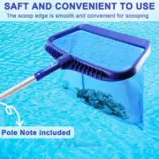 Swimming Pool Leaf Rake Net - Heavy Duty Skimmer Debris Cleaning Mesh Bag Scoop