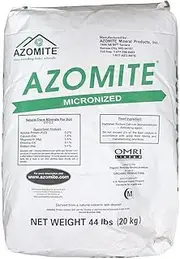 Azomite Raw Supply Organic Trace Mineral Powder 44LB Micronized, White