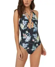 O'NEILL Women's Dahlia One-Piece Black Small (US 1-3)