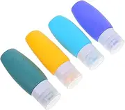 SHERCHPRY 1 Set Silicone Travel Containers with Lid Leak Portable Cream Jars for Skincare Makeup Squeezing Bottles Bag for Travel Daily Use