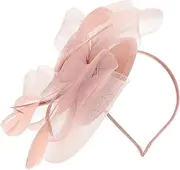 Gogogmee Vintage Tea Party Fascinator Headband for Women Elegant Mesh Headpiece Hair Accessory for Special Events Races Photoshoots and Gatherings Color