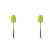 2x Dexas Gadget Silicone 29cm Spoonula Spoon/Spatula Kitchen Cooking Utensil GRN