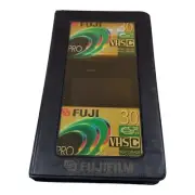 2 Fuji Film Pro VHS-C TC-30 Premium High Grade Blank Camcorder Tapes with case