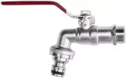 Garden Hose Tap 12 BSP Ball Valve with Metal Snap Fittings fits Hozelock