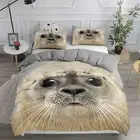 Lovely Otter Bedding Set Duvet Doona Kitten Quilt Cover Double Pillowcase