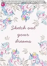 Sketchbook for Kids, Unicron Sketch Book and Art Paper for Girls and Artist Kids to Drawing and Sketching or Doodling, 8.5"x11", Spiral Bound Art Paper, Acid Free (110gsm) Drawing Paper